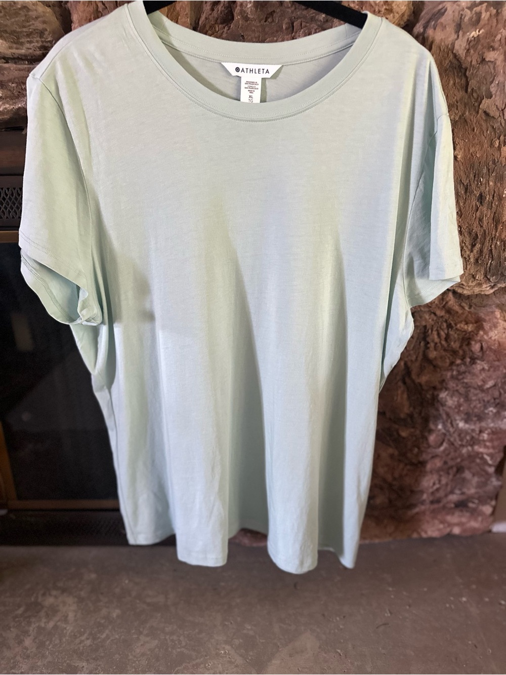 Athleta Light Mint Green Short Sleeve Crew Tee